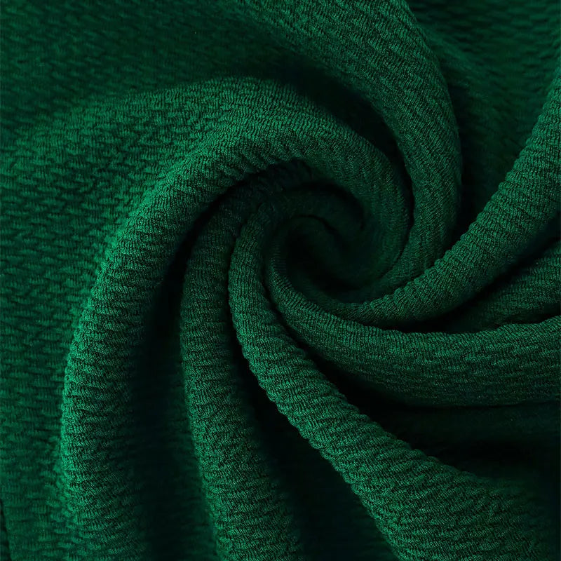 Velisse – Midi-Kleid Elegance in Smaragdgrün mit Schlitz